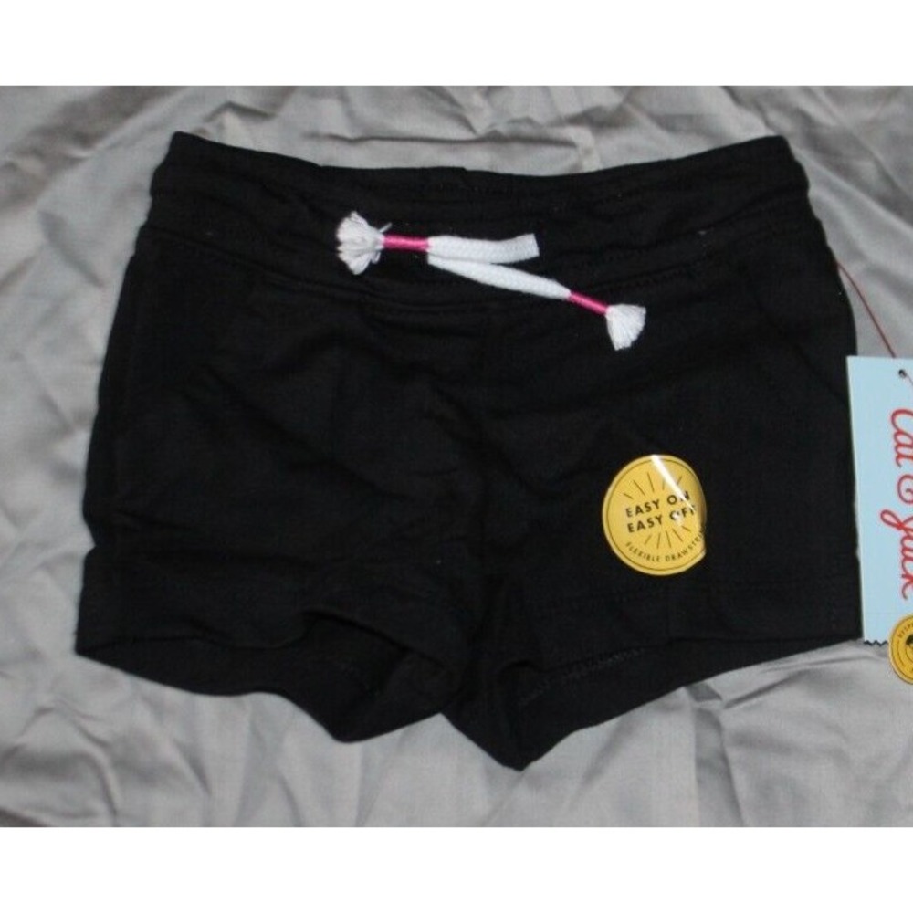Cat & Jack Girls' 3T black Shorts w/ Drawstring